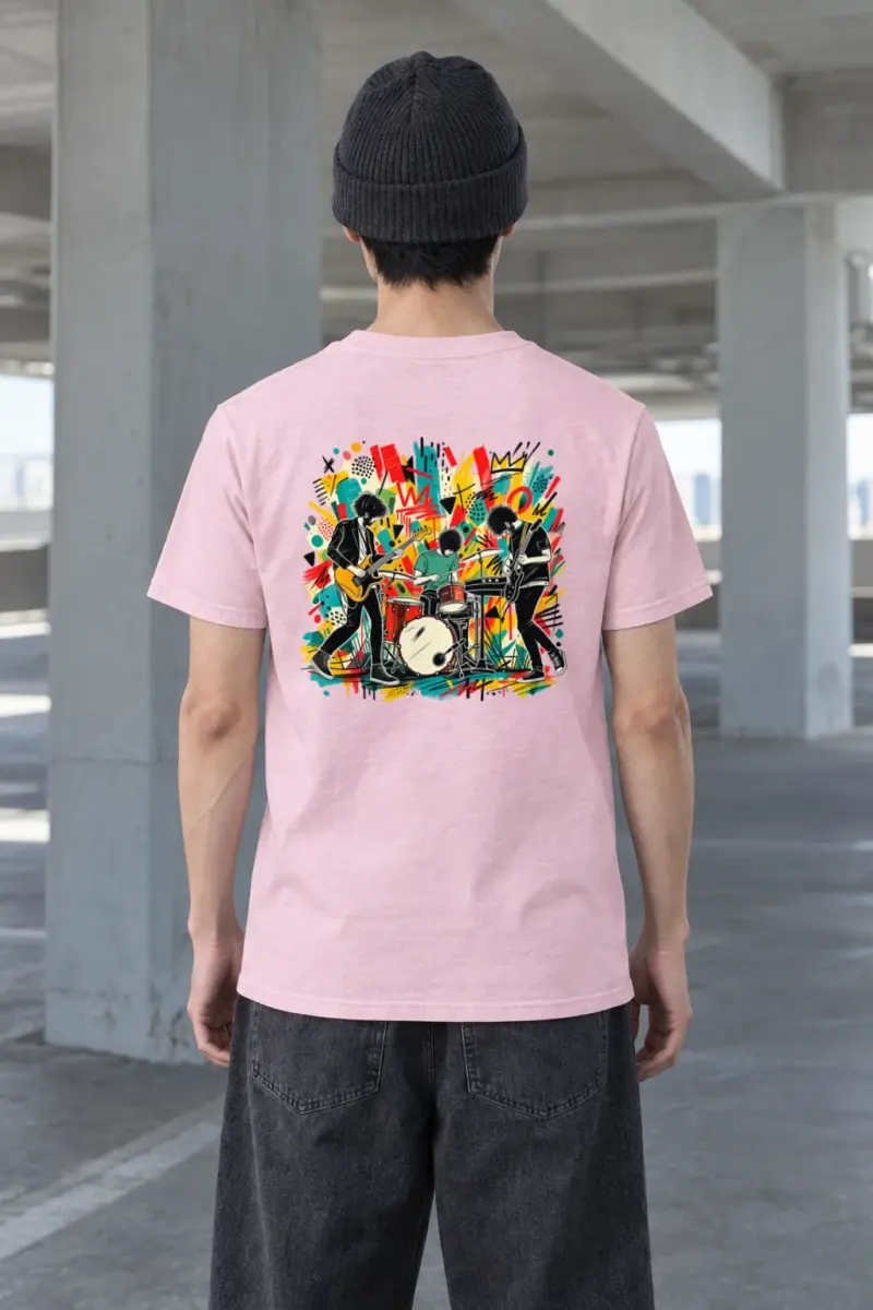 "Graffiti Band Performance" Heavyweight Unisex Crewneck T-shirt