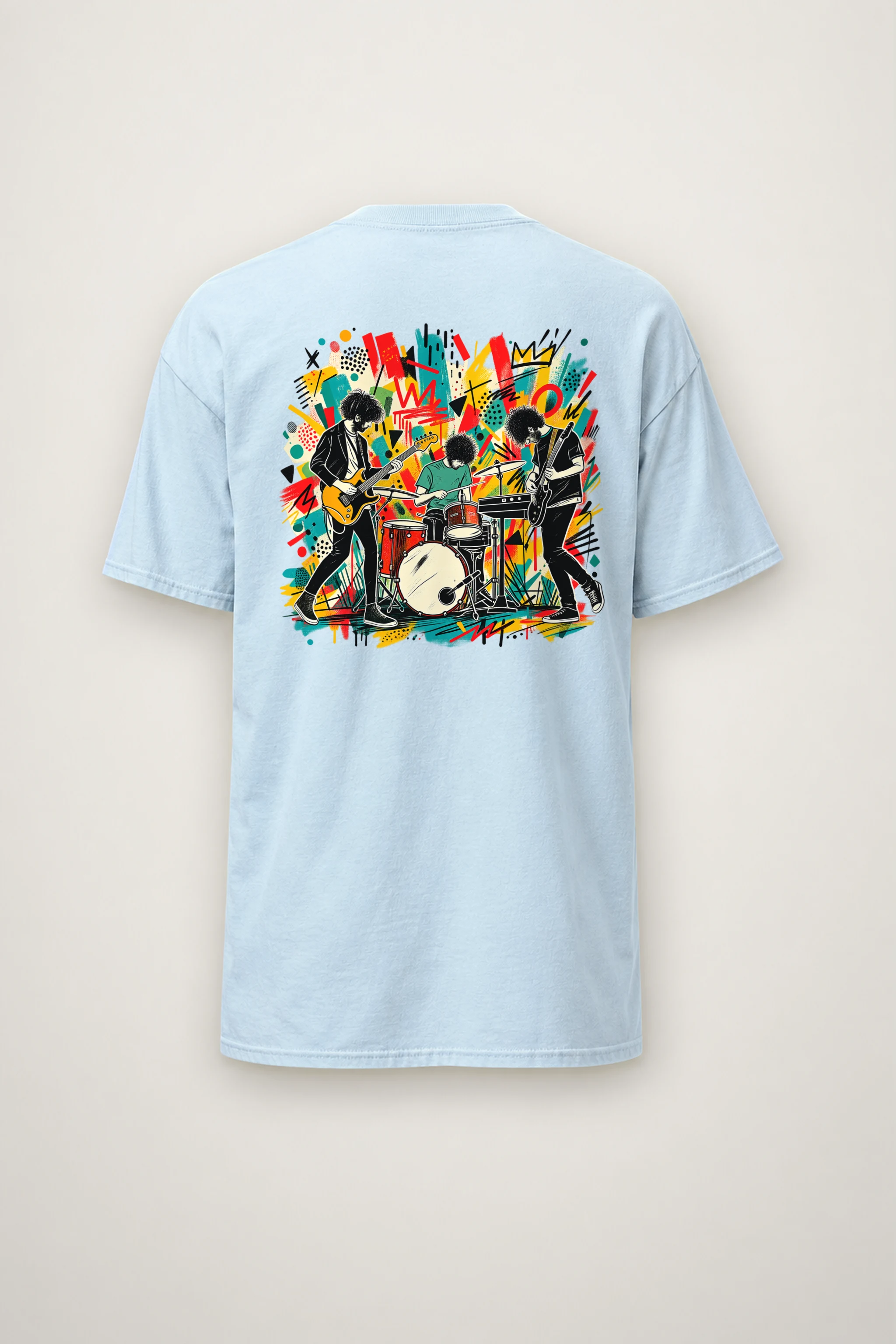 "Graffiti Band Performance" Heavyweight Unisex Crewneck T-shirt