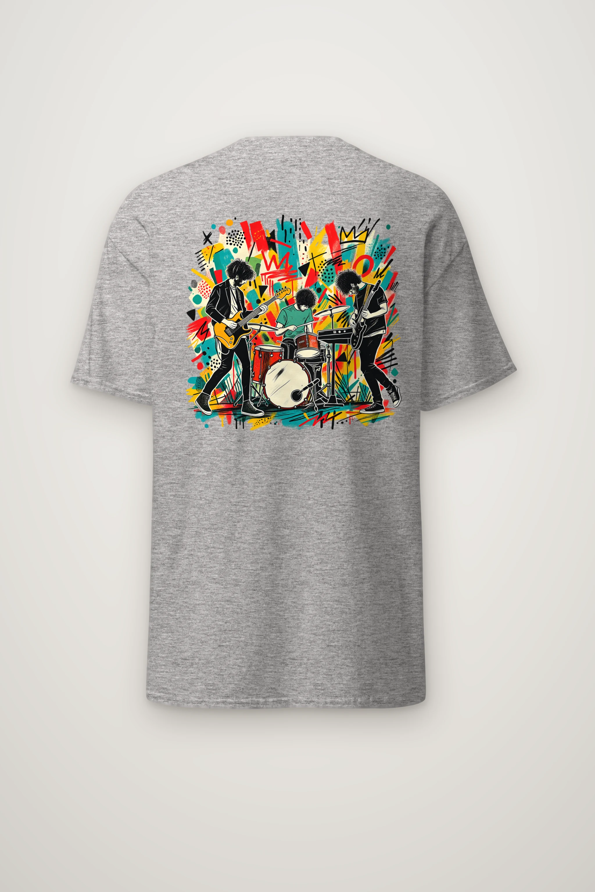 "Graffiti Band Performance" Heavyweight Unisex Crewneck T-shirt