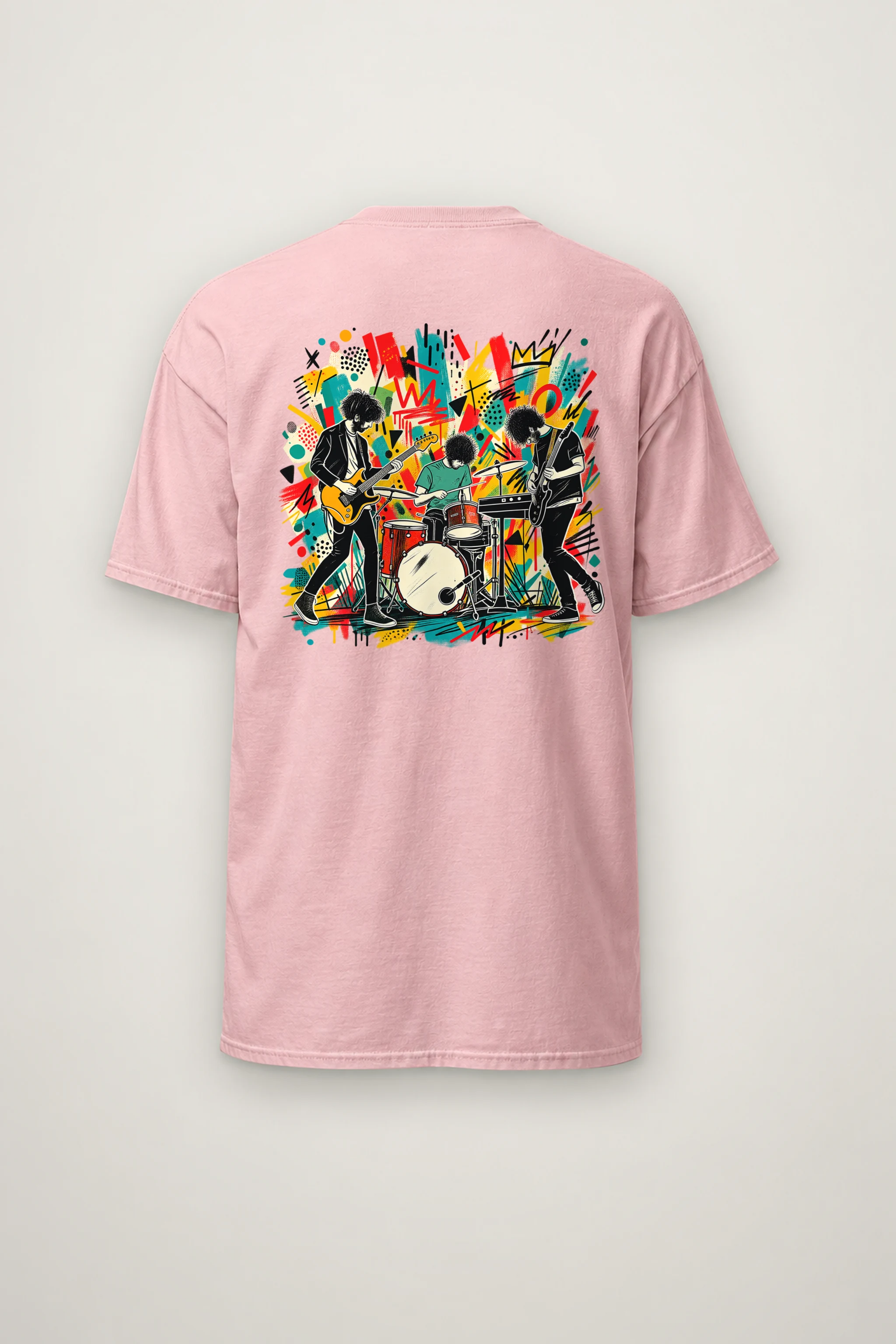 "Graffiti Band Performance" Heavyweight Unisex Crewneck T-shirt