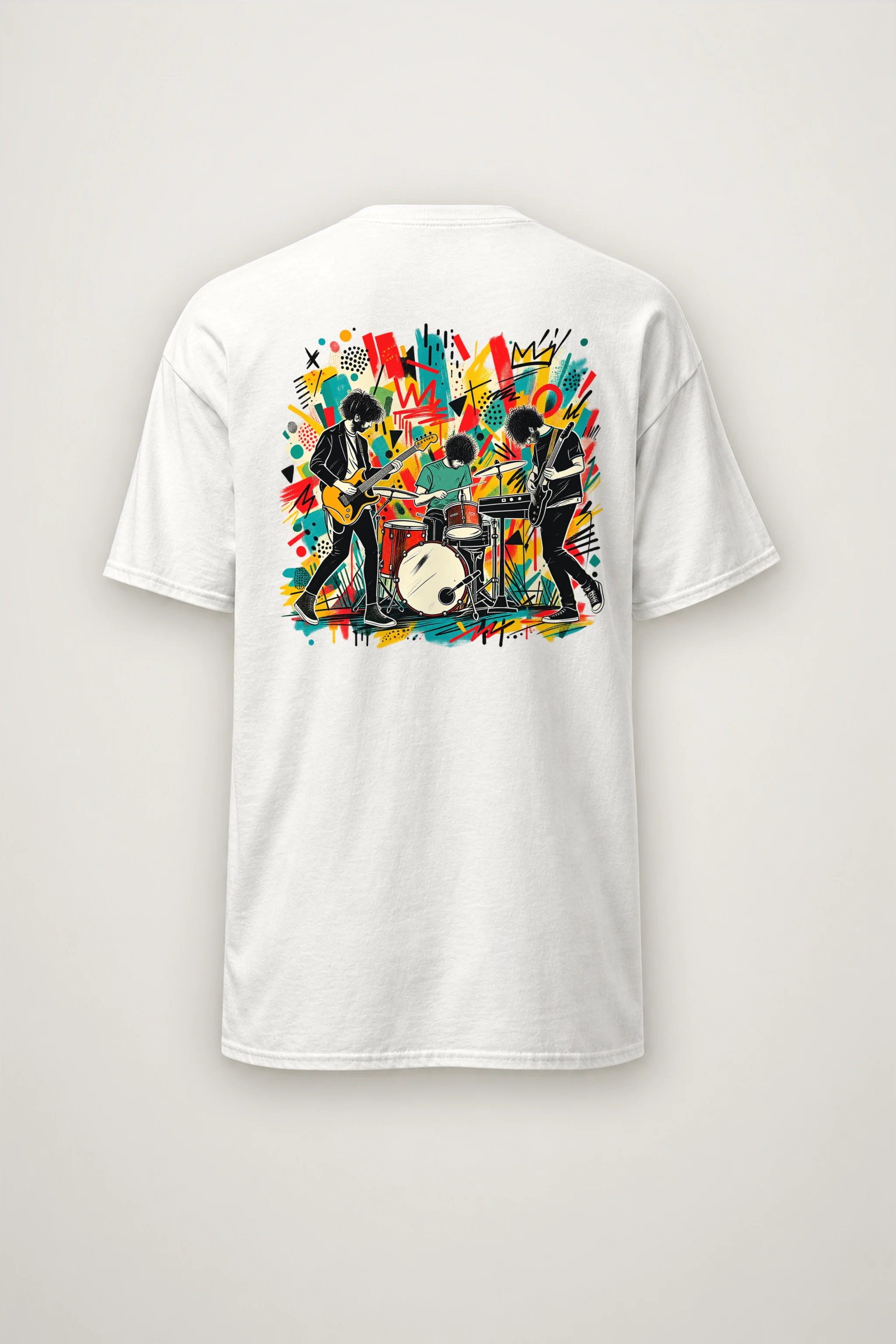 "Graffiti Band Performance" Heavyweight Unisex Crewneck T-shirt