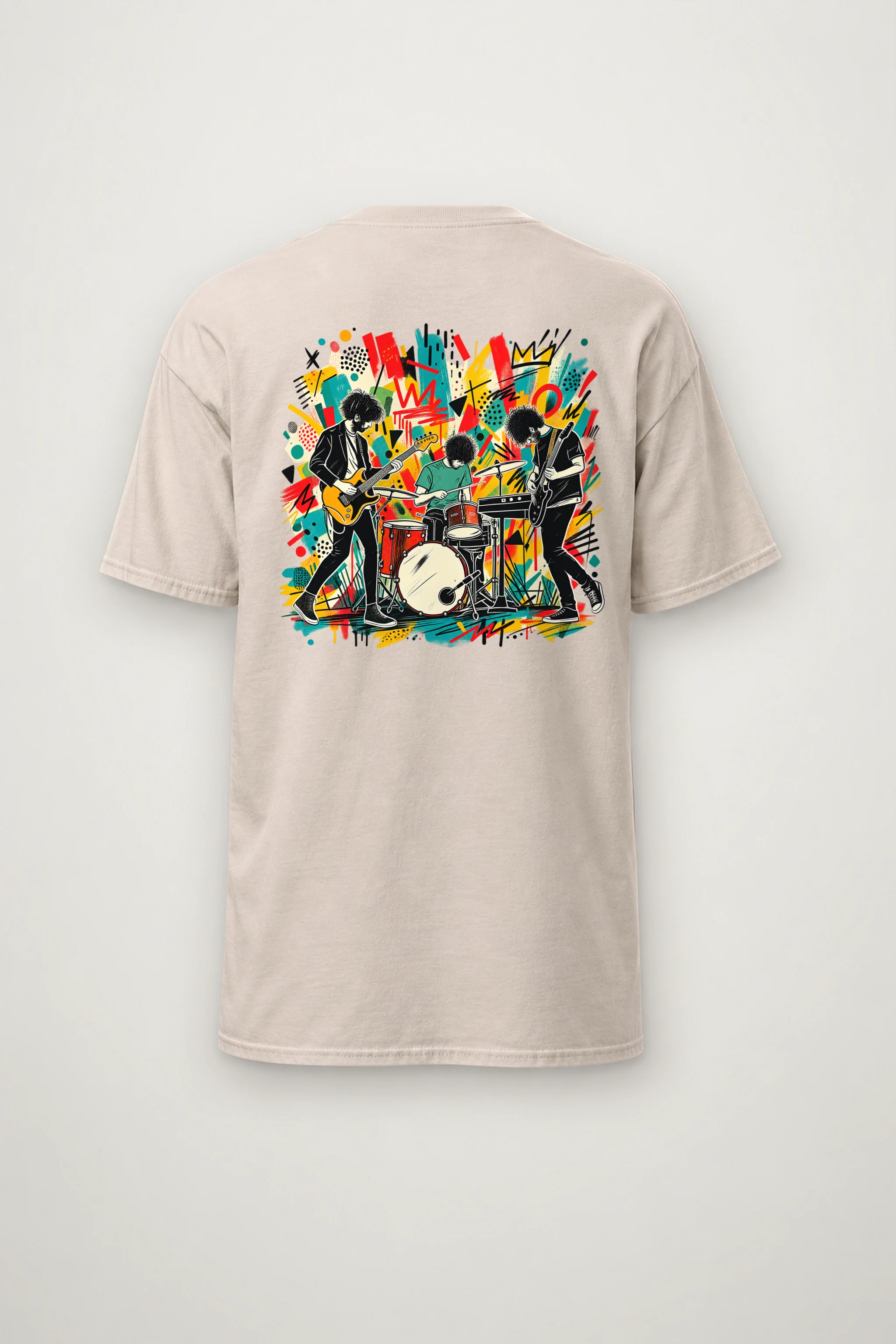 "Graffiti Band Performance" Heavyweight Unisex Crewneck T-shirt