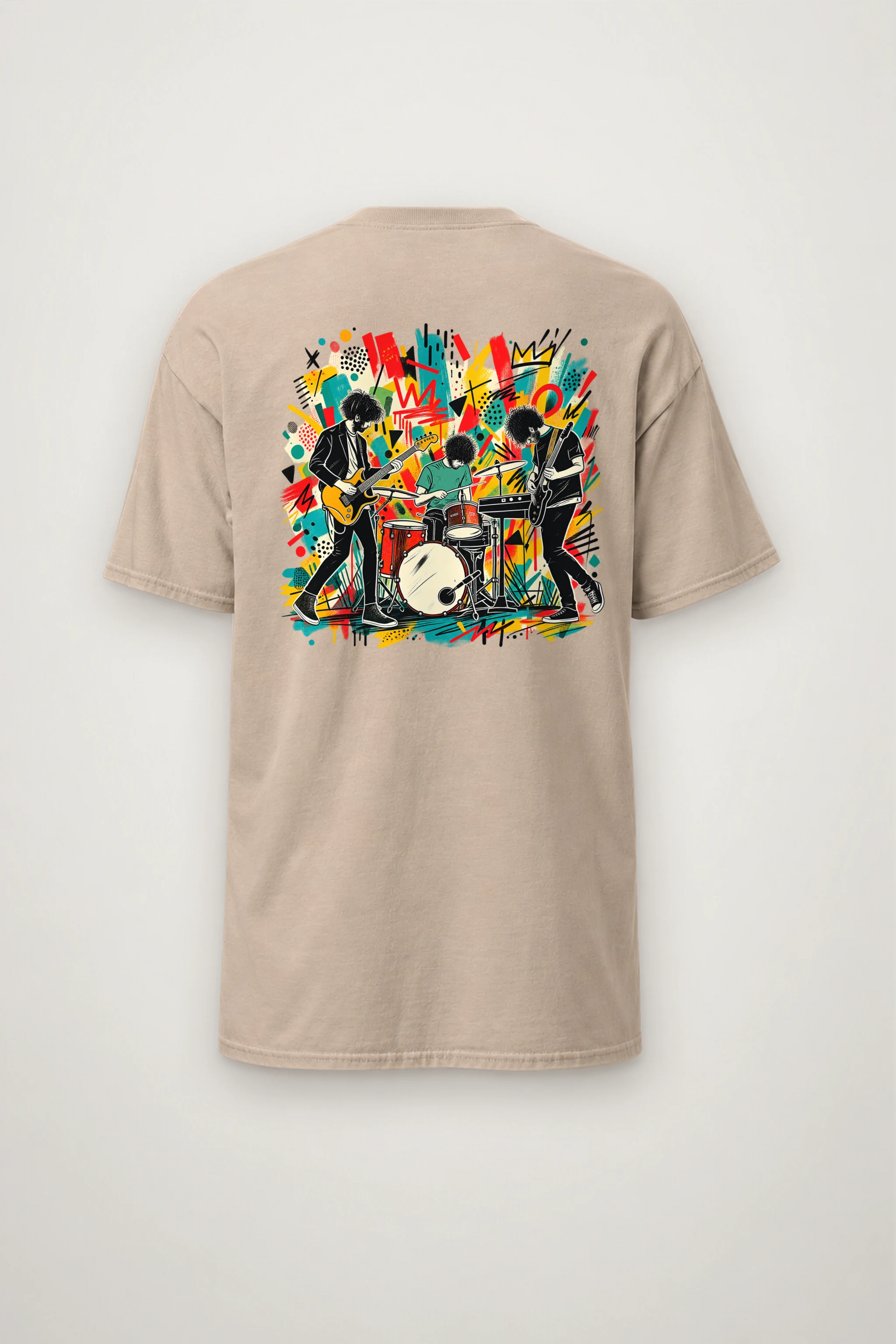 "Graffiti Band Performance" Heavyweight Unisex Crewneck T-shirt
