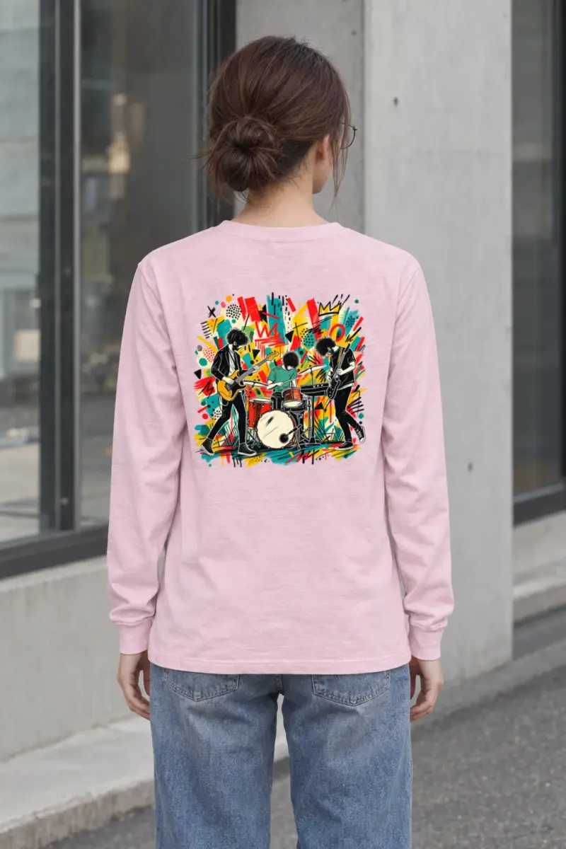 "Graffiti Band Performance" Unisex Longsleeve T-shirt