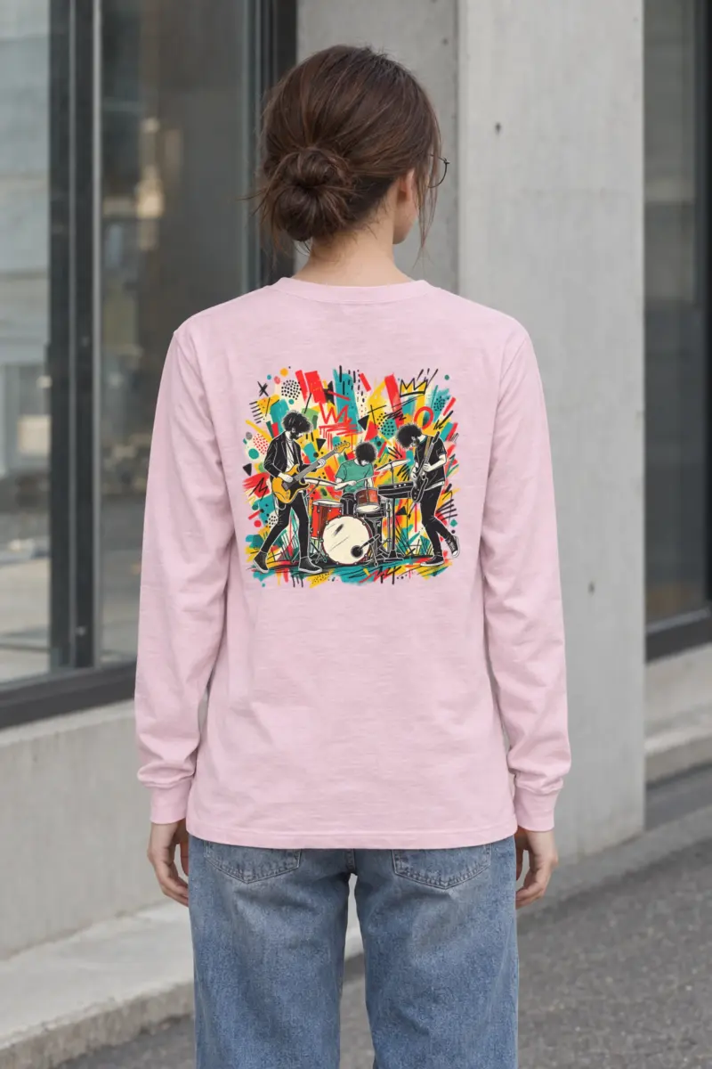 "Graffiti Band Performance" Unisex Longsleeve T-shirt