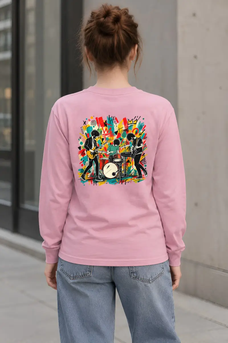 "Graffiti Band Performance" Unisex Longsleeve T-shirt
