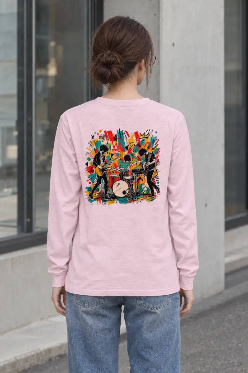 "Graffiti Band Performance" Unisex Longsleeve T-shirt