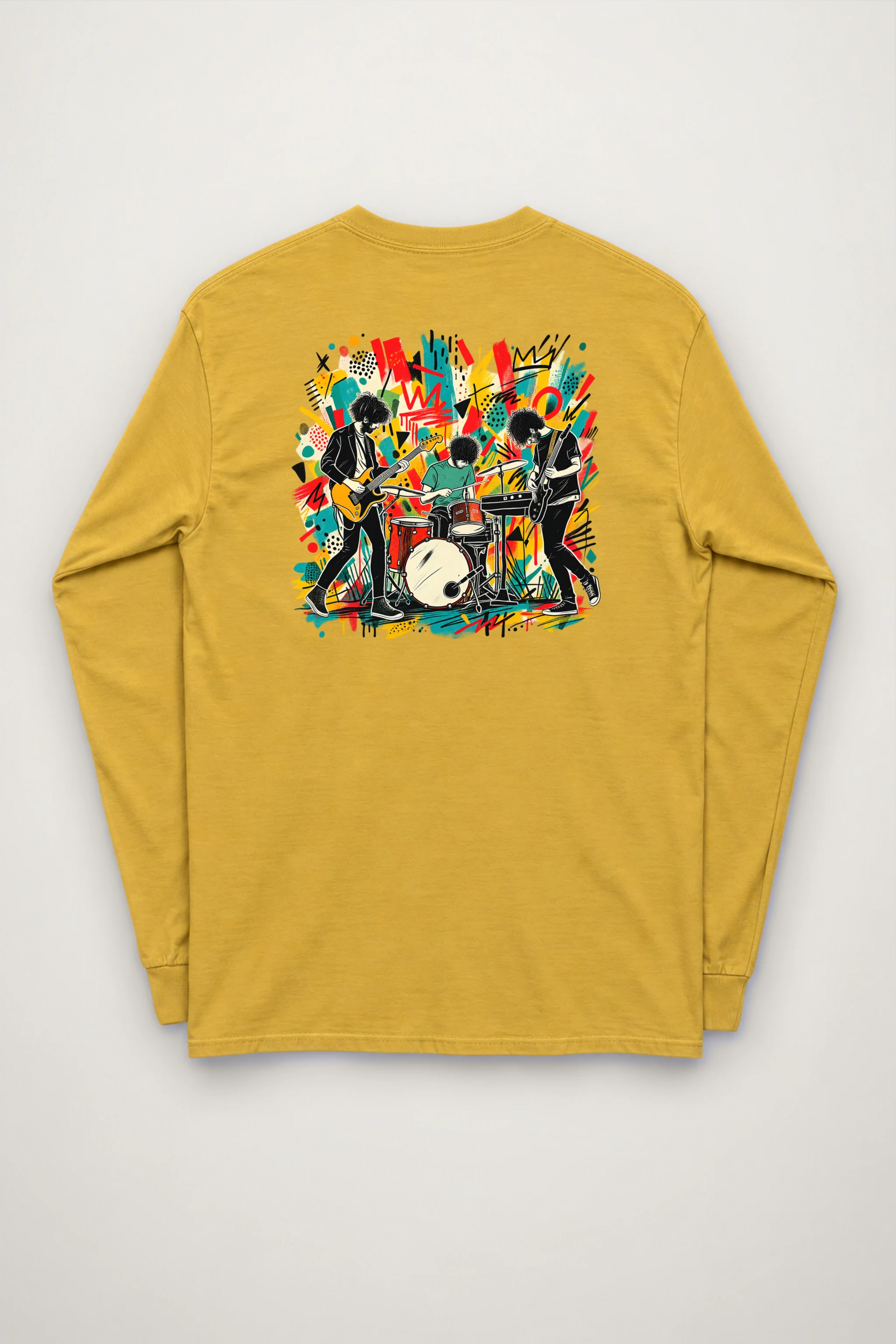 "Graffiti Band Performance" Unisex Longsleeve T-shirt