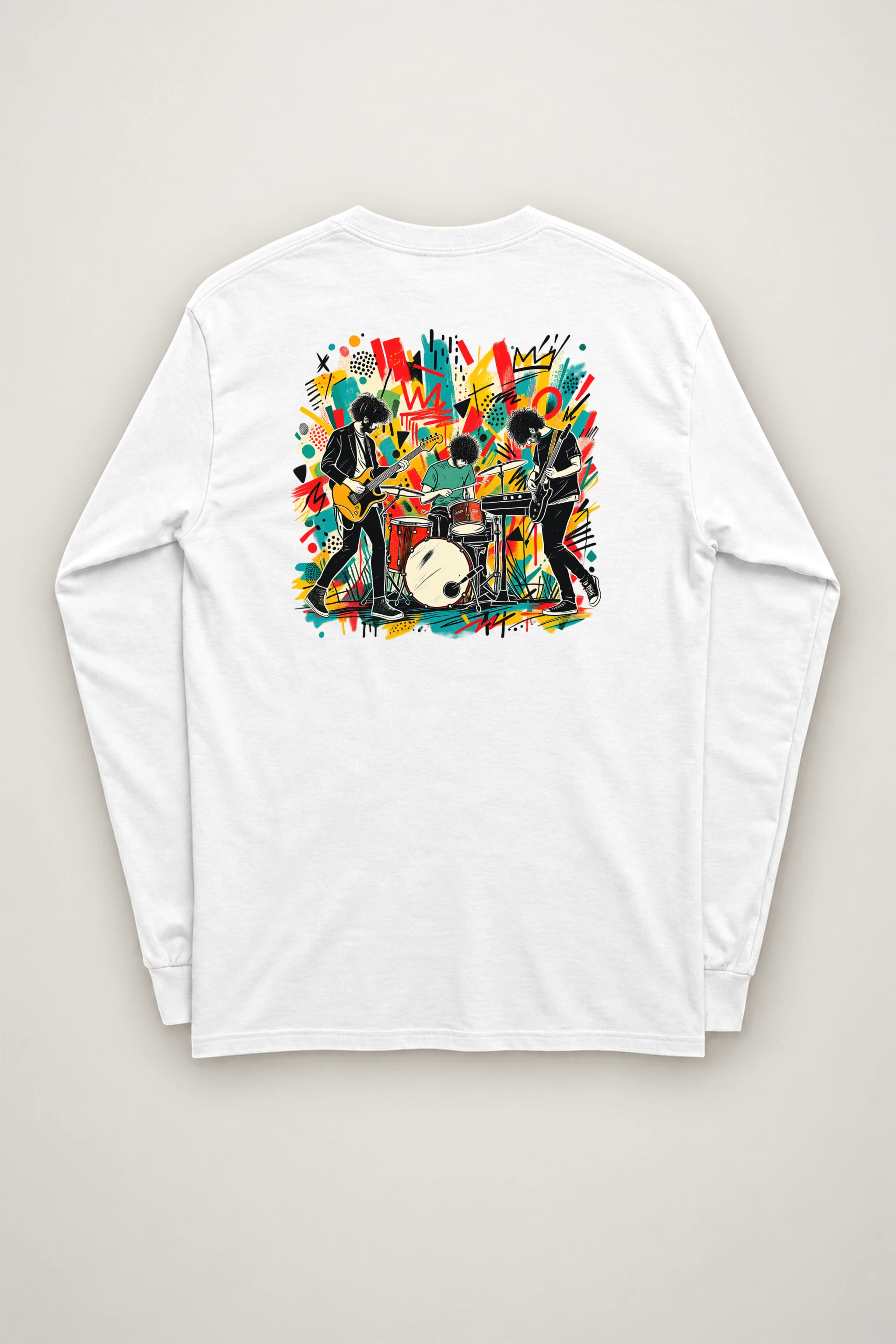 "Graffiti Band Performance" Unisex Longsleeve T-shirt