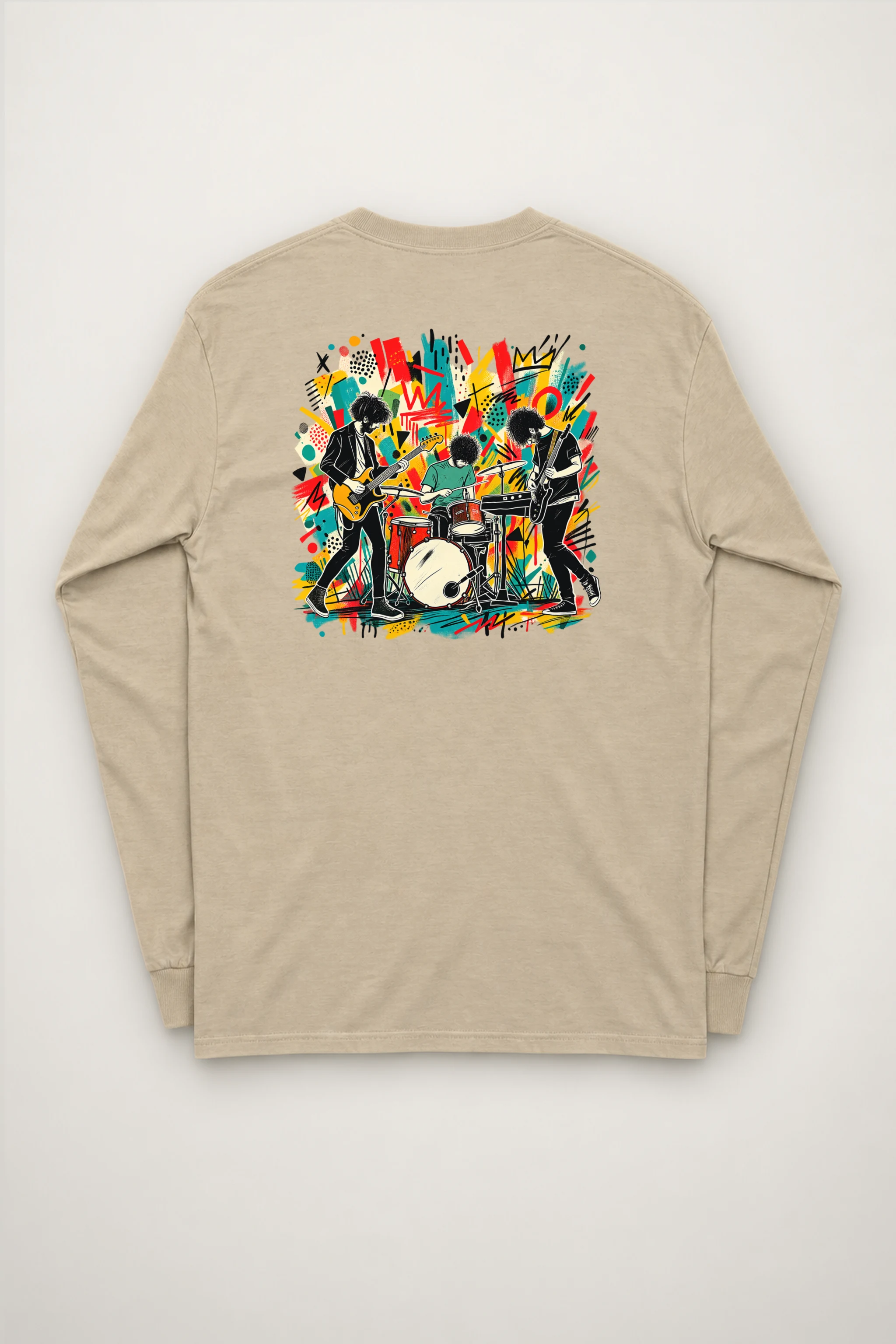 "Graffiti Band Performance" Unisex Longsleeve T-shirt