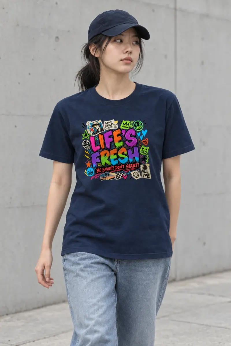 "Graffiti Choice Doodles" Heavyweight Unisex Crewneck T-shirt | Gildan 5000