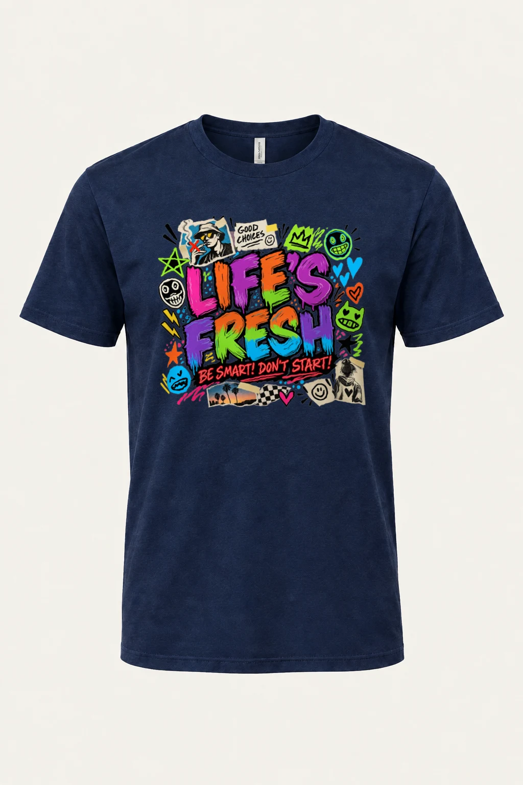 "Graffiti Choice Doodles" Heavyweight Unisex Crewneck T-shirt | Gildan 5000