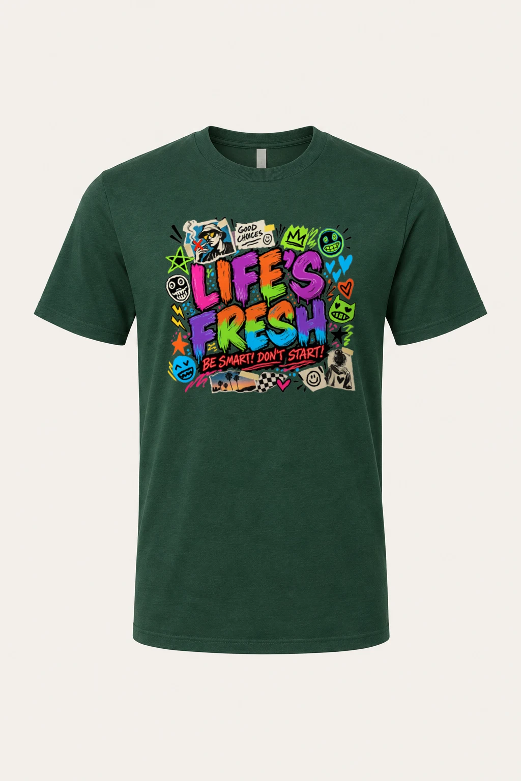"Graffiti Choice Doodles" Heavyweight Unisex Crewneck T-shirt | Gildan 5000