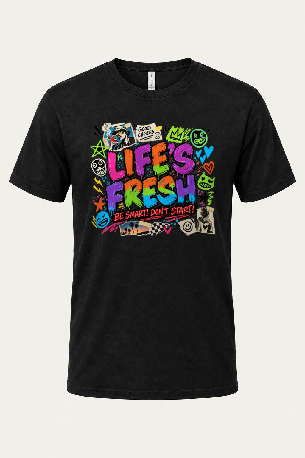 "Graffiti Choice Doodles" Heavyweight Unisex Crewneck T-shirt | Gildan 5000