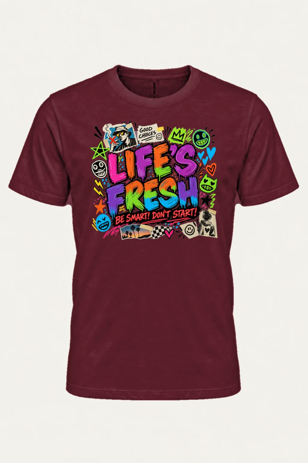 "Graffiti Choice Doodles" Heavyweight Unisex Crewneck T-shirt | Gildan 5000
