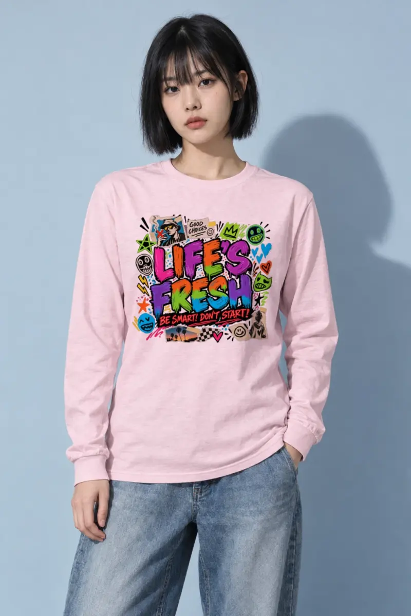 "Graffiti Choice Doodles" Unisex Longsleeve T-shirt