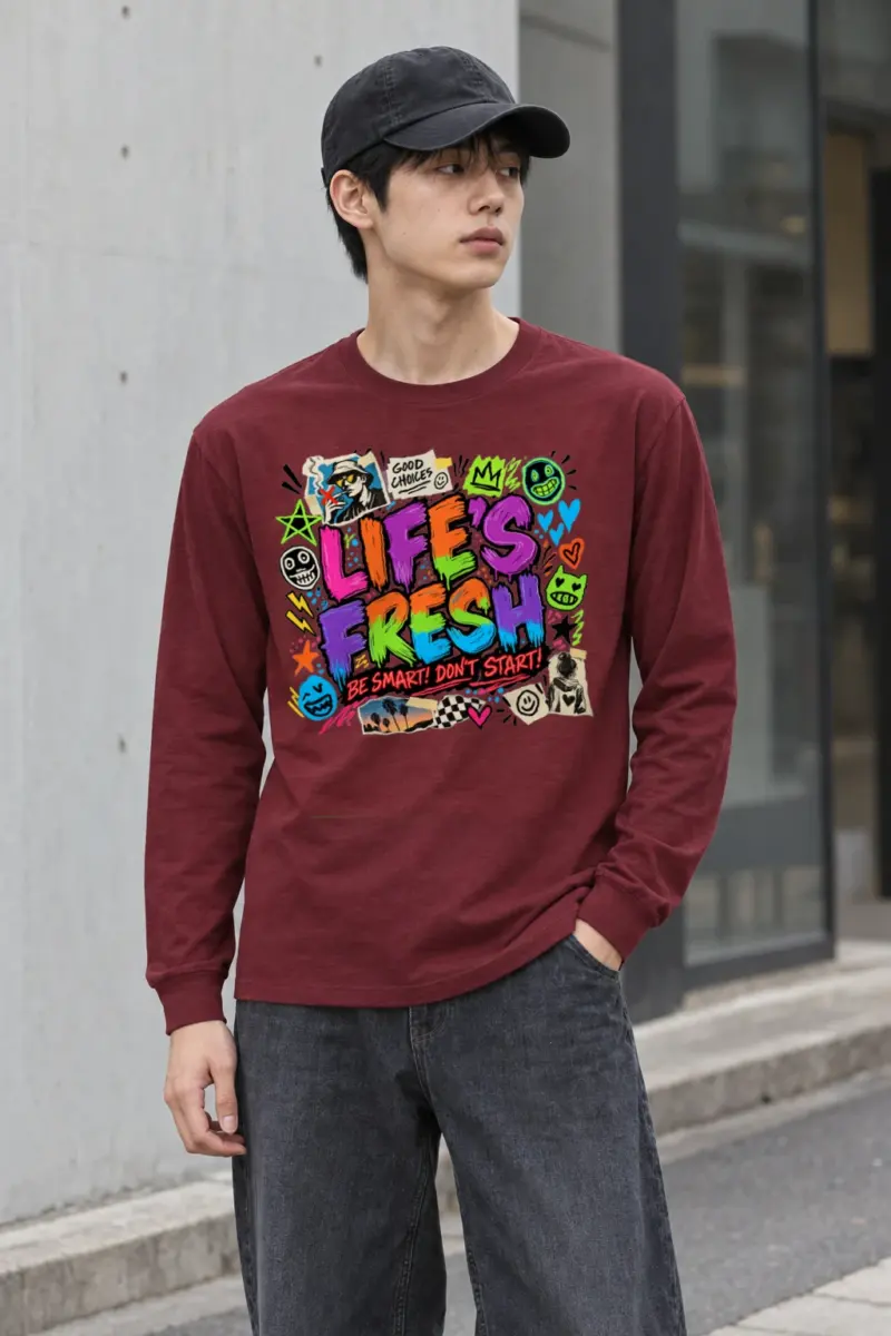"Graffiti Choice Doodles" Unisex Longsleeve T-shirt | Gildan 2400