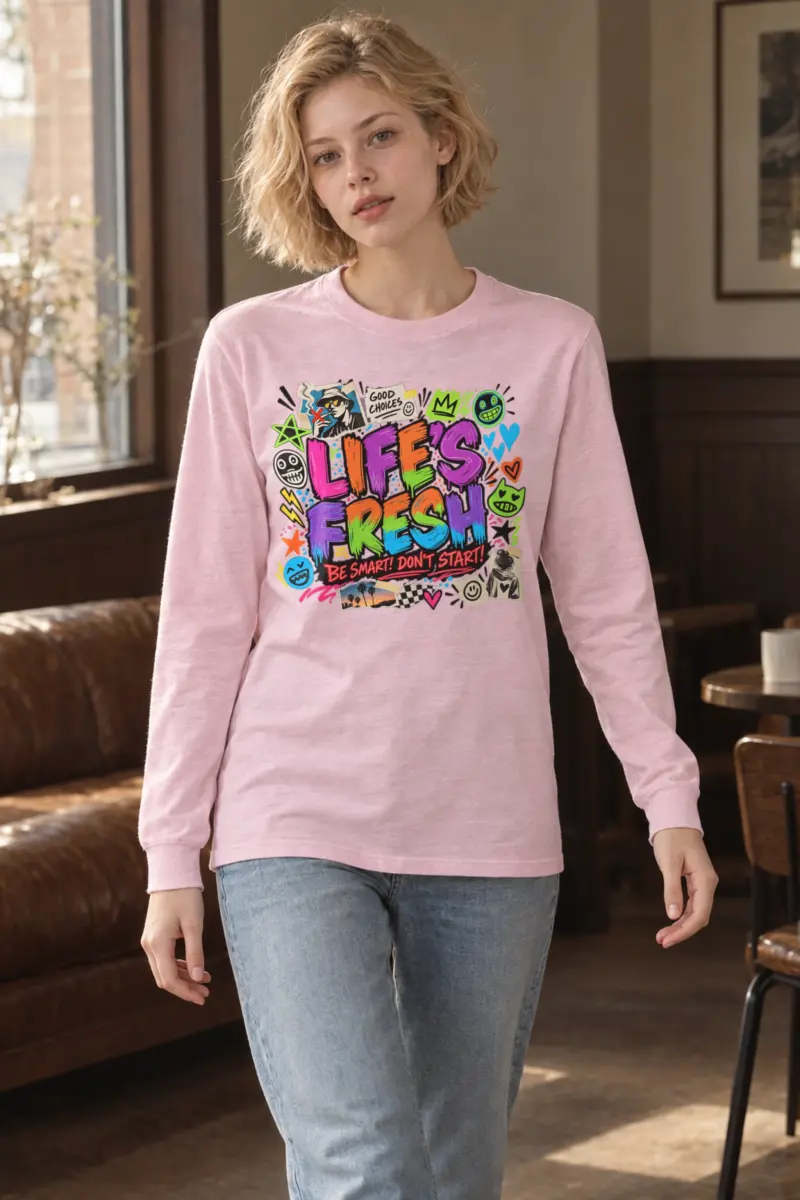 "Graffiti Choice Doodles" Unisex Longsleeve T-shirt