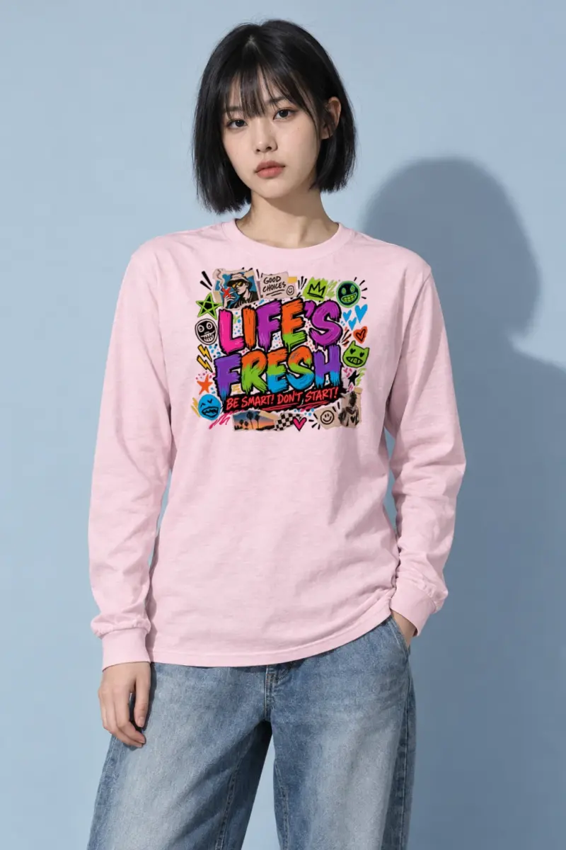 "Graffiti Choice Doodles" Unisex Longsleeve T-shirt