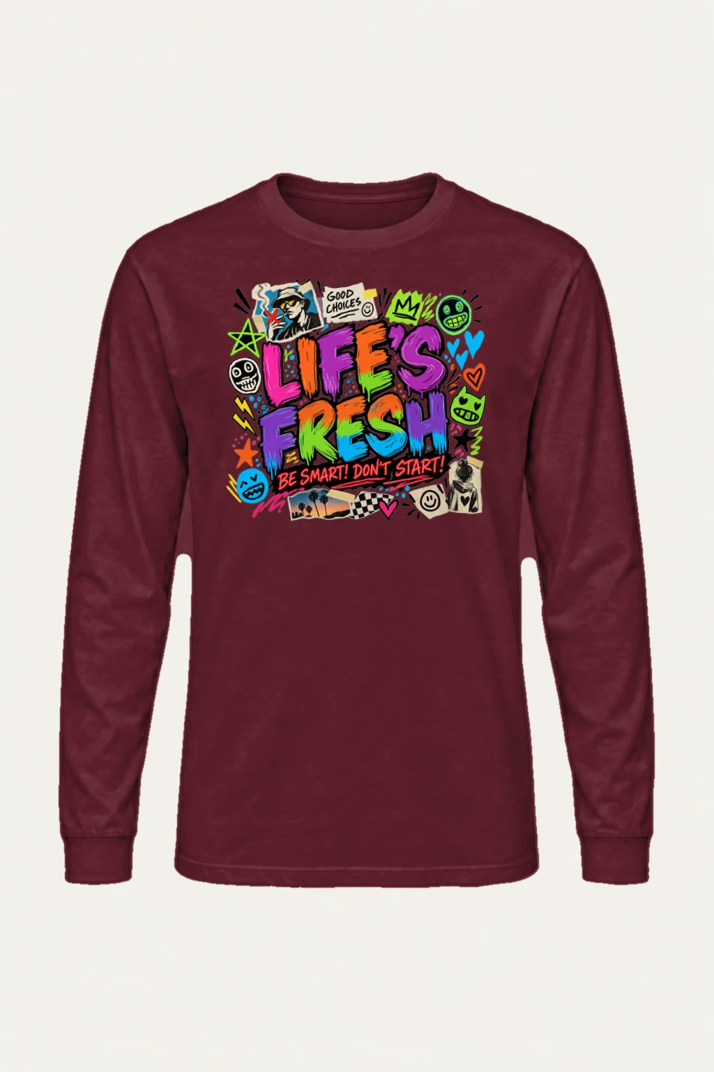 "Graffiti Choice Doodles" Unisex Longsleeve T-shirt | Gildan 2400