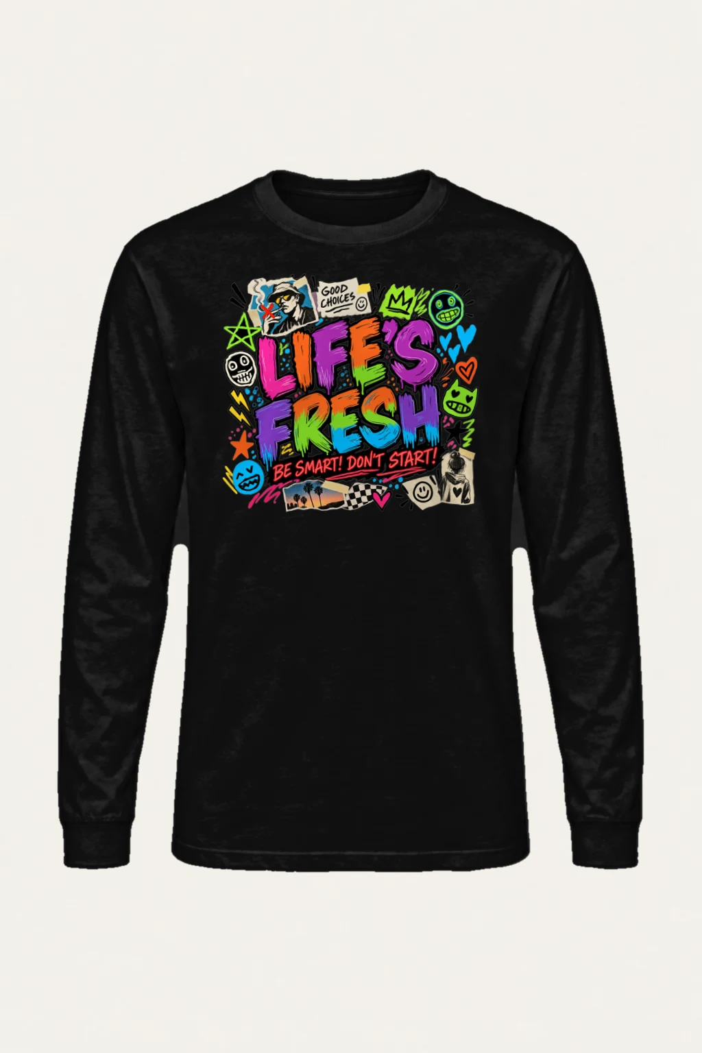 "Graffiti Choice Doodles" Unisex Longsleeve T-shirt | Gildan 2400