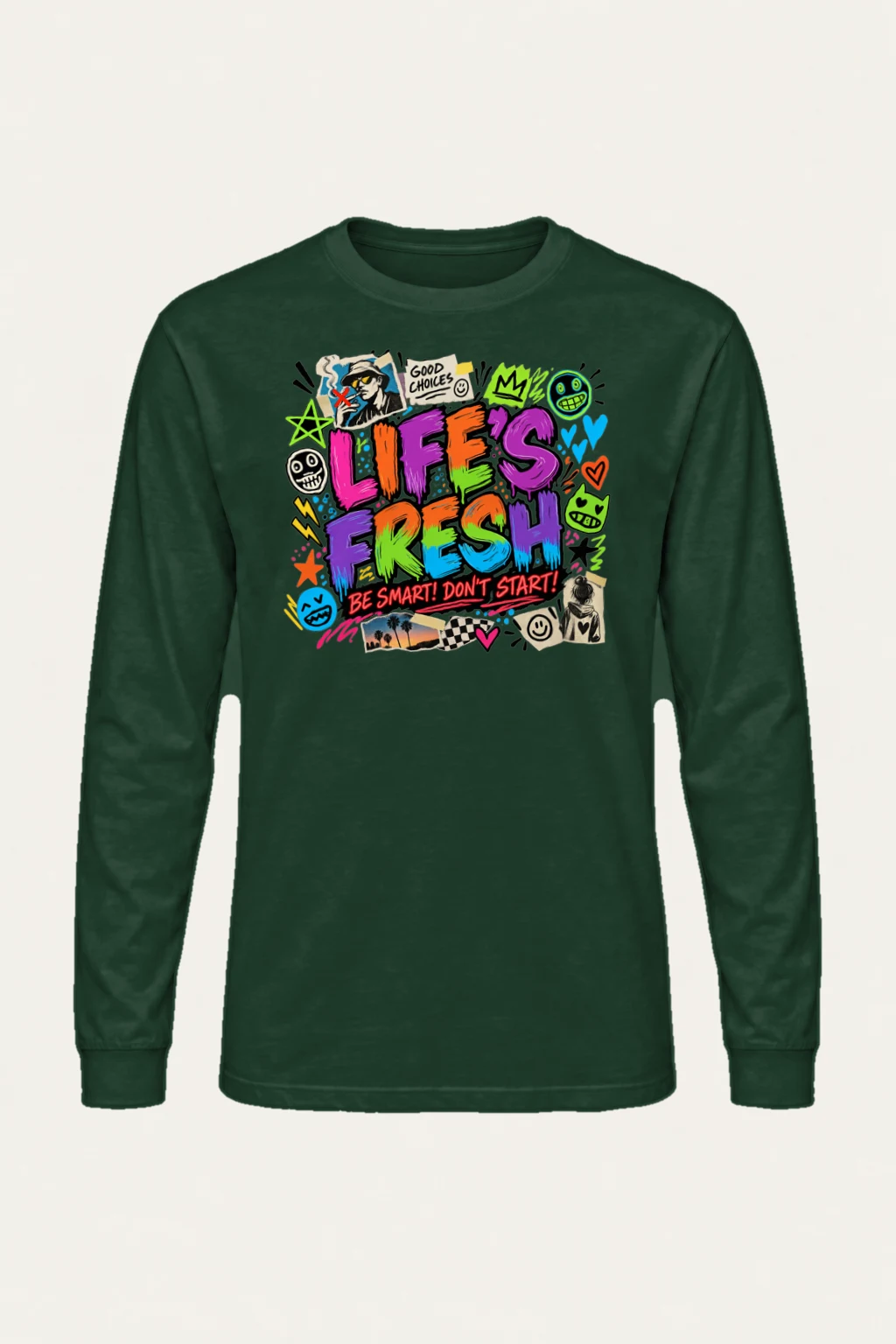 "Graffiti Choice Doodles" Unisex Longsleeve T-shirt | Gildan 2400