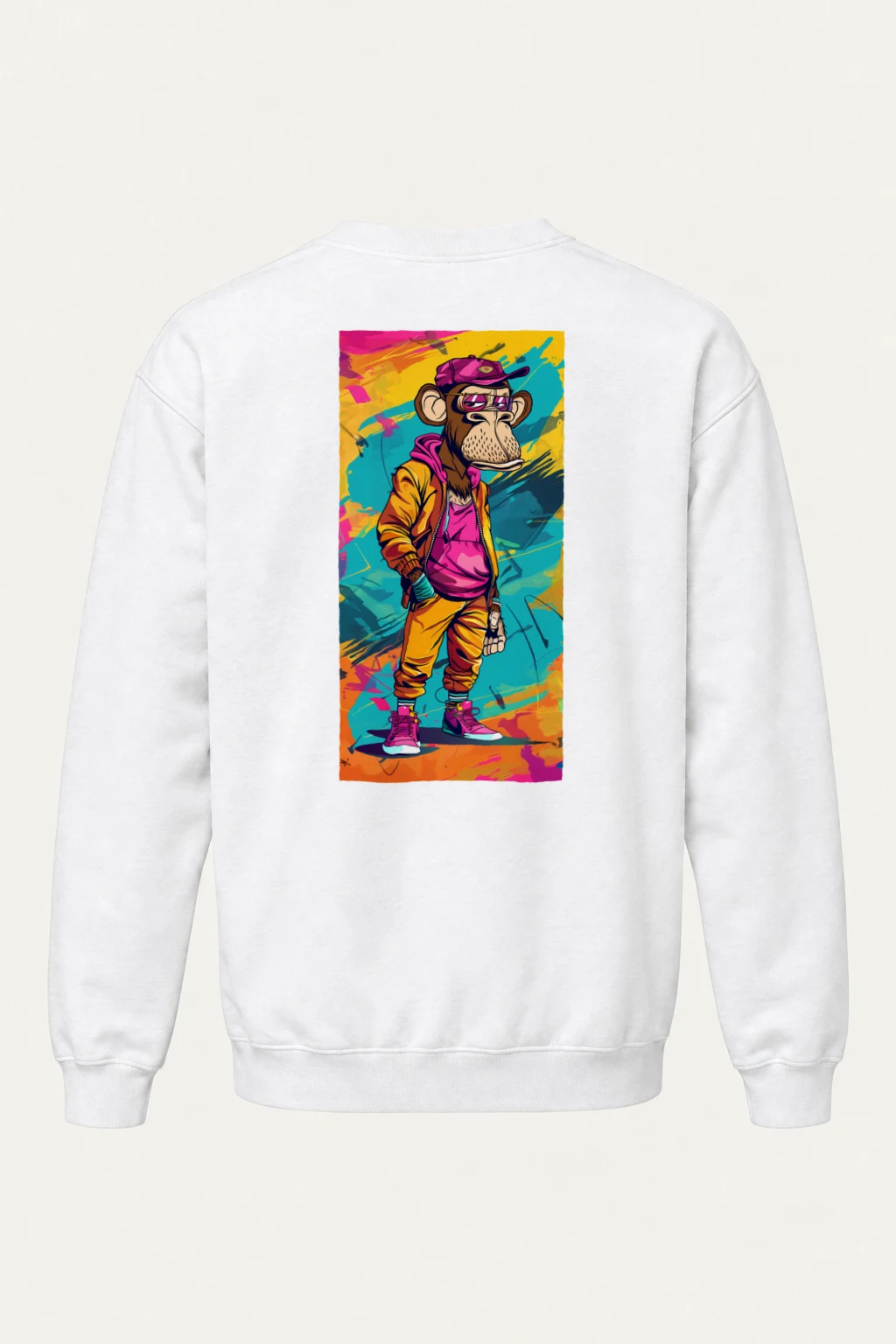 "Graffiti Monkey" Heavy Blend Unisex Crewneck Sweatshirt | Gildan 18000