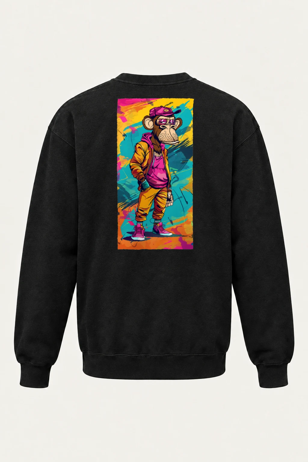 "Graffiti Monkey" Heavy Blend Unisex Crewneck Sweatshirt | Gildan 18000