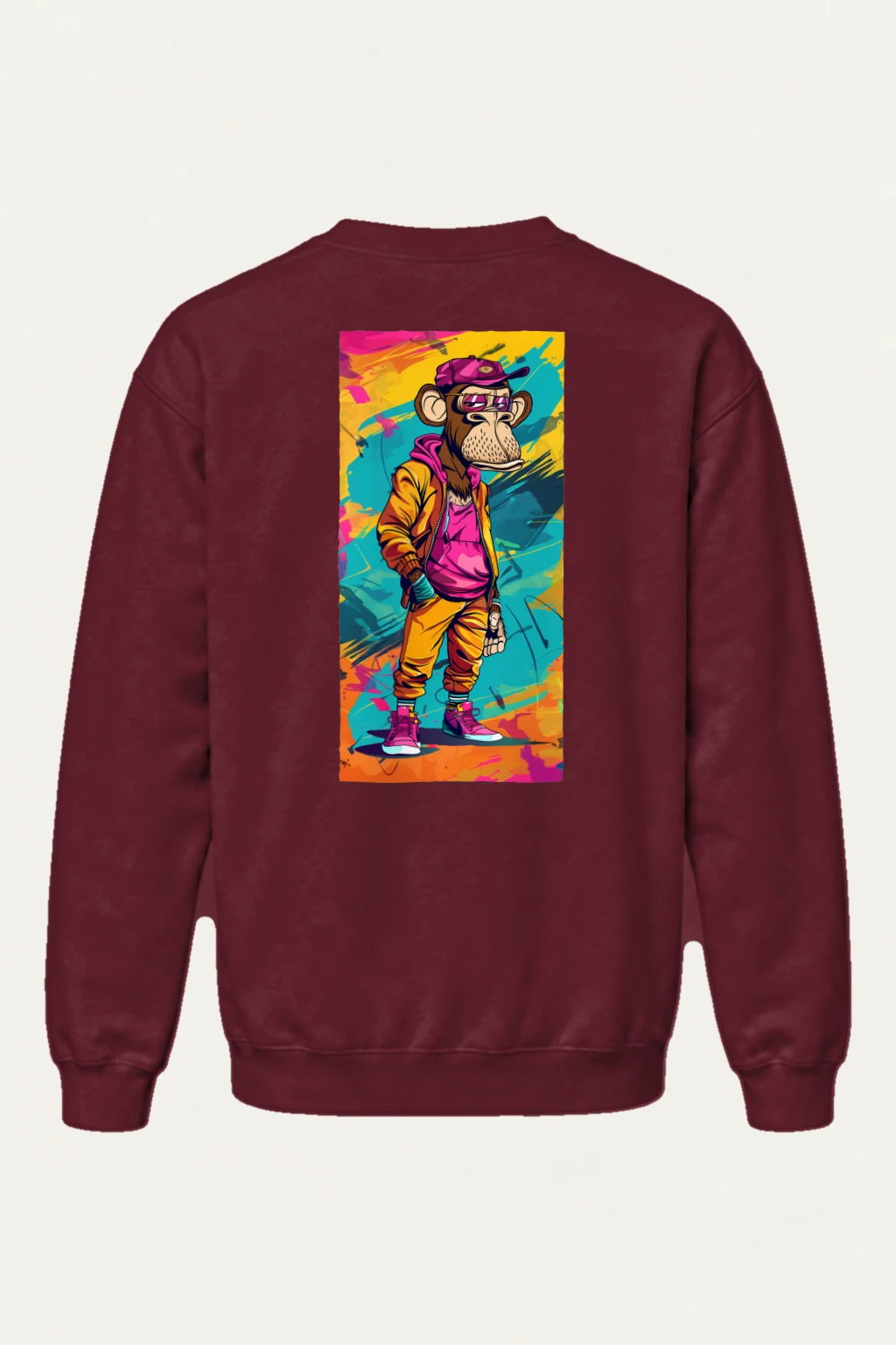 "Graffiti Monkey" Heavy Blend Unisex Crewneck Sweatshirt | Gildan 18000