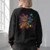 "Graffiti Teddy Bear" Heavy Blend Unisex Crewneck Sweatshirt | Gildan 18000