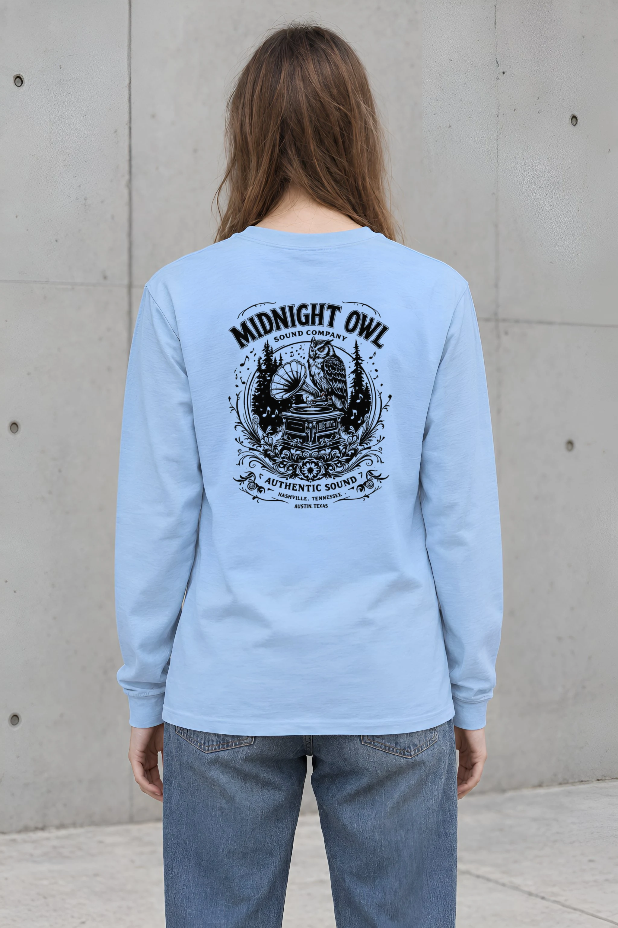 "Gramophone Grove" Unisex Longsleeve T-shirt
