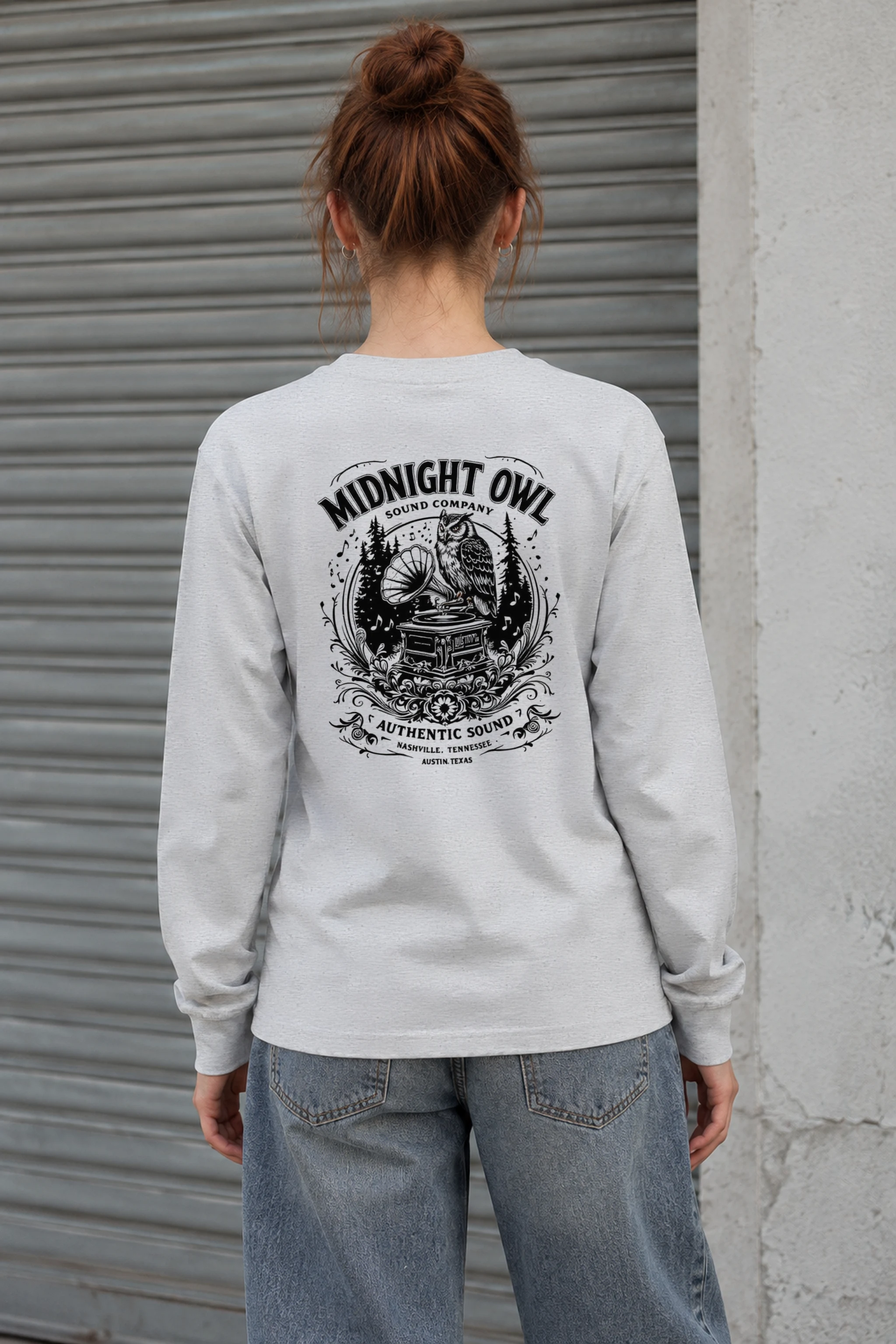 "Gramophone Grove" Unisex Longsleeve T-shirt