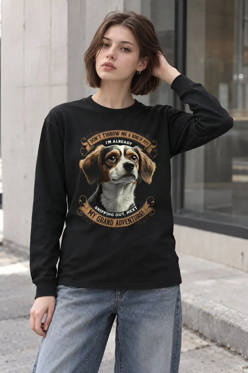 "Grand Adventure Dog" Unisex Longsleeve T-shirt