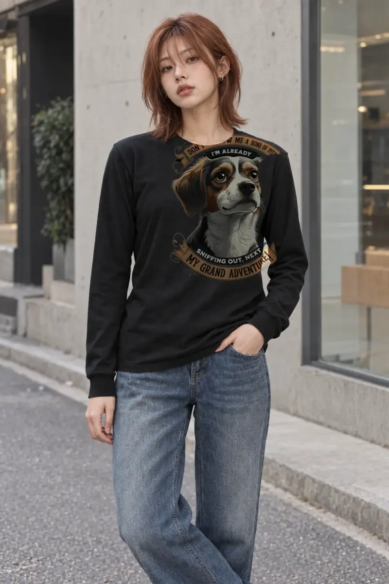 "Grand Adventure Dog" Unisex Longsleeve T-shirt