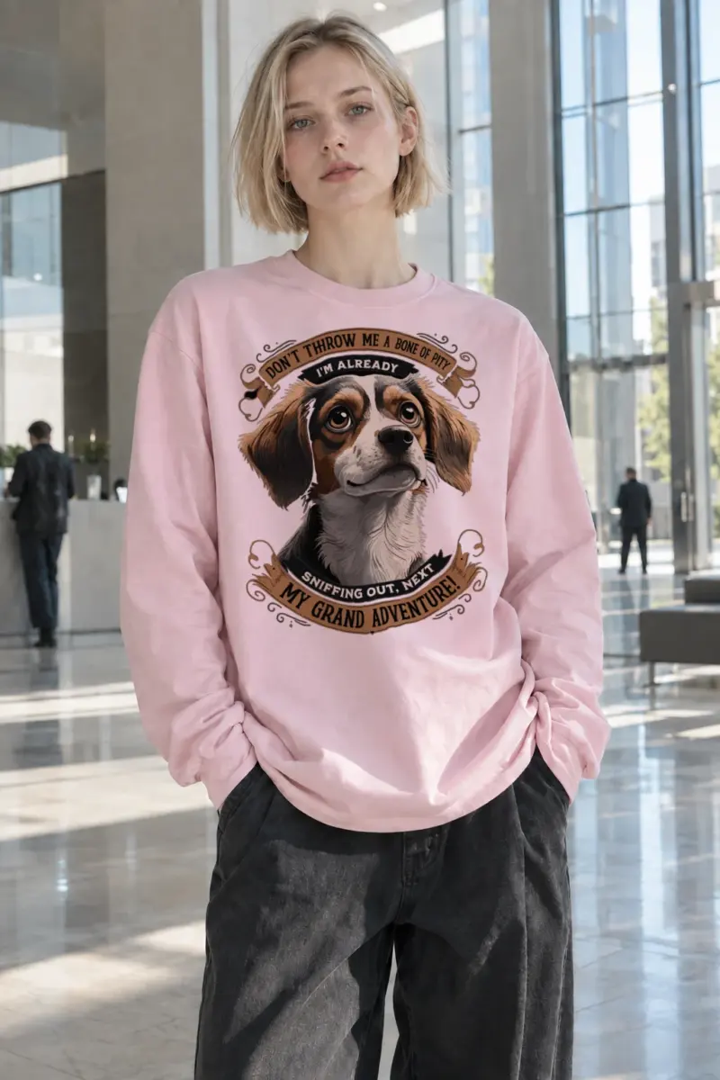 "Grand Adventure Dog" Unisex Longsleeve T-shirt | Gildan 2400