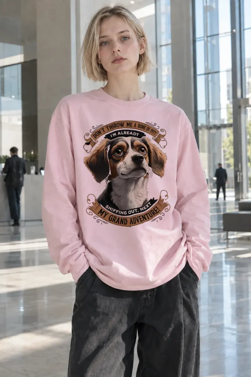 "Grand Adventure Dog" Unisex Longsleeve T-shirt | Gildan 2400