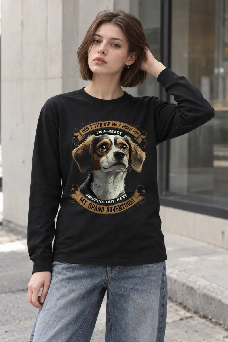 "Grand Adventure Dog" Unisex Longsleeve T-shirt