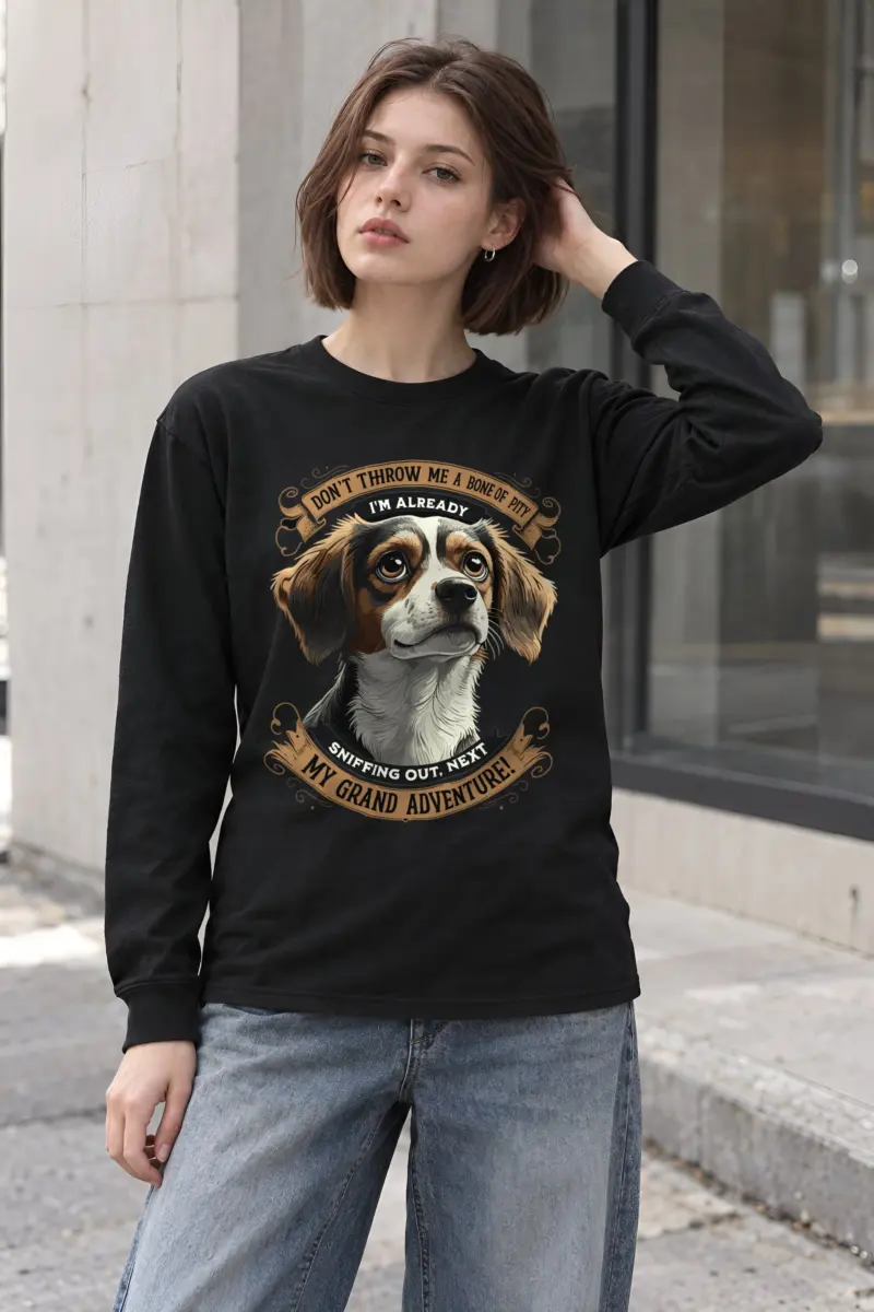 "Grand Adventure Dog" Unisex Longsleeve T-shirt