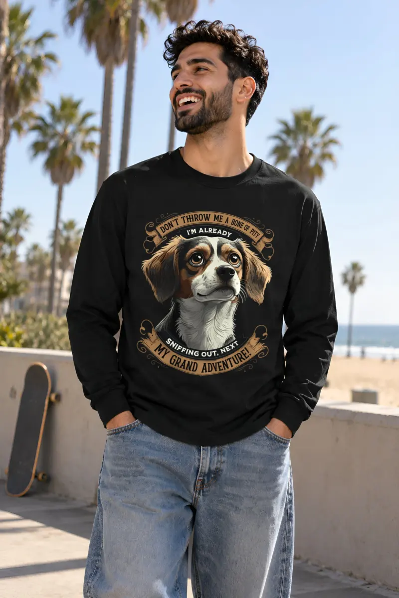 "Grand Adventure Dog" Unisex Longsleeve T-shirt