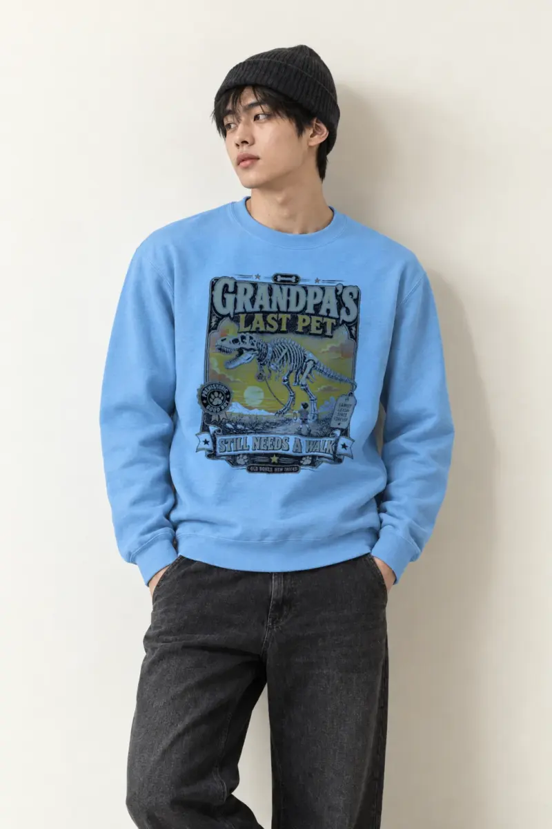 "Grandpa’s Last Pet" Heavy Blend Unisex Crewneck Sweatshirt