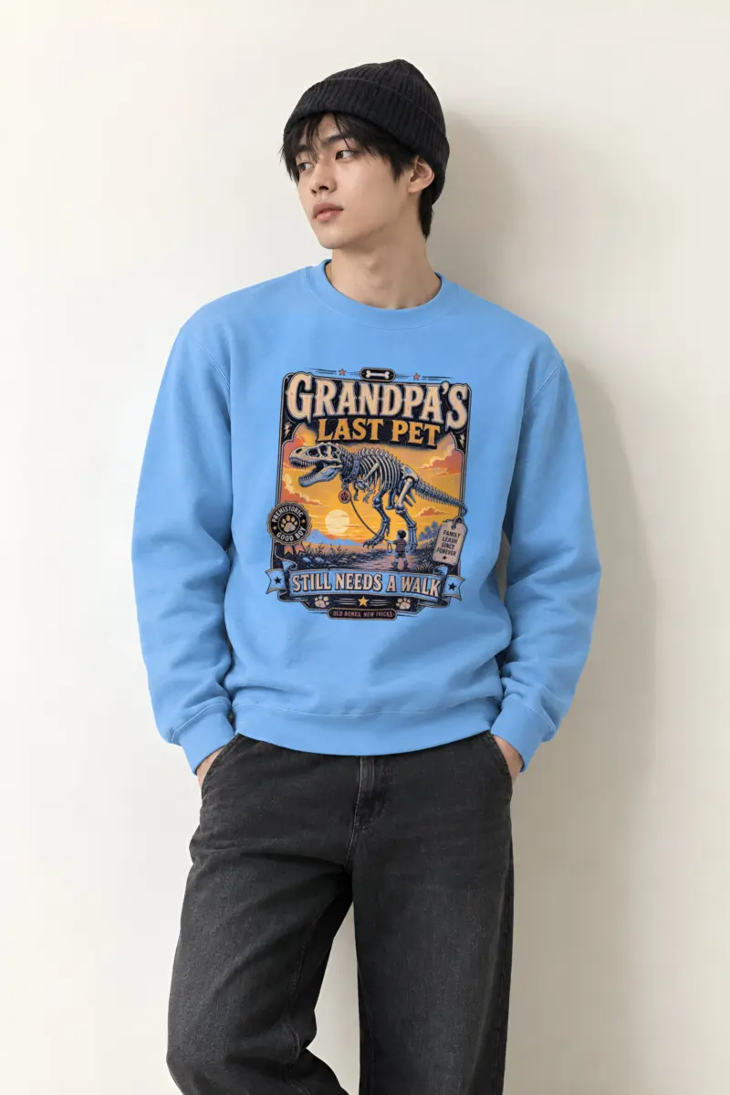 "Grandpa’s Last Pet" Heavy Blend Unisex Crewneck Sweatshirt