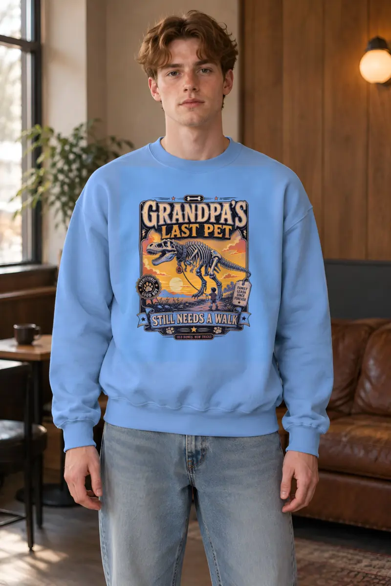 "Grandpa’s Last Pet" Heavy Blend Unisex Crewneck Sweatshirt