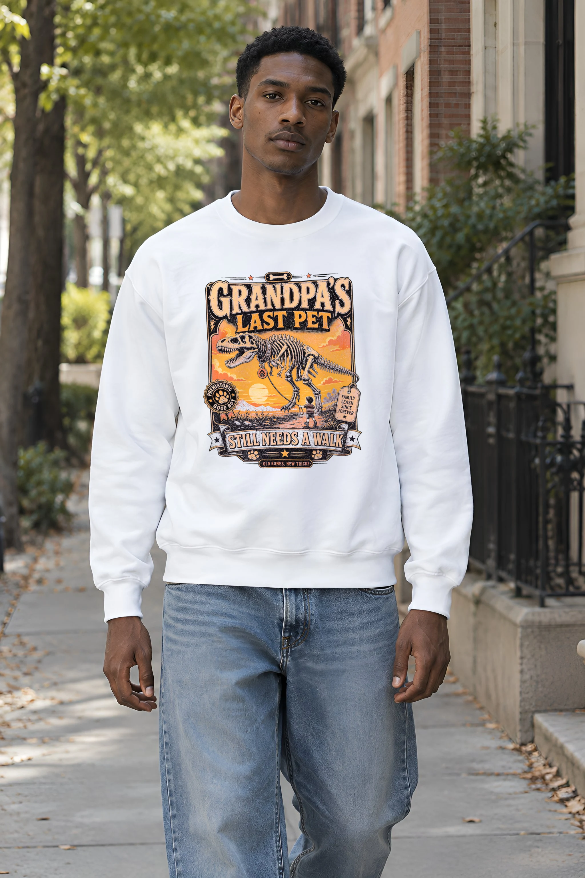"Grandpa’s Last Pet" Heavy Blend Unisex Crewneck Sweatshirt