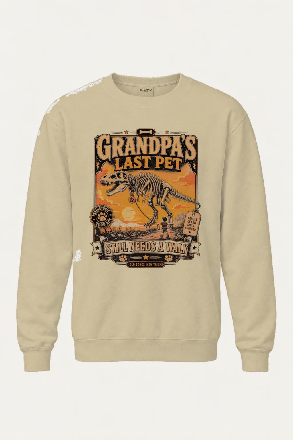 "Grandpa's Last Pet" Heavy Blend Unisex Crewneck Sweatshirt | Gildan 18000