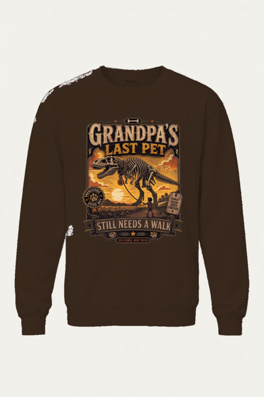 "Grandpa's Last Pet" Heavy Blend Unisex Crewneck Sweatshirt | Gildan 18000