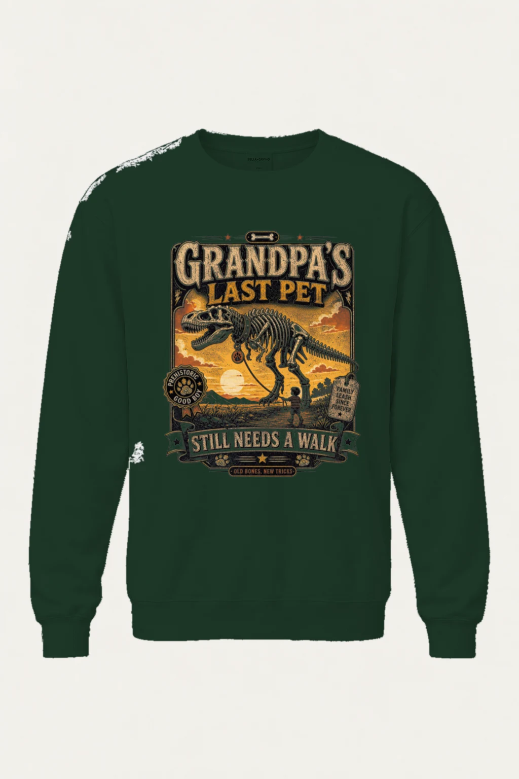 "Grandpa's Last Pet" Heavy Blend Unisex Crewneck Sweatshirt | Gildan 18000
