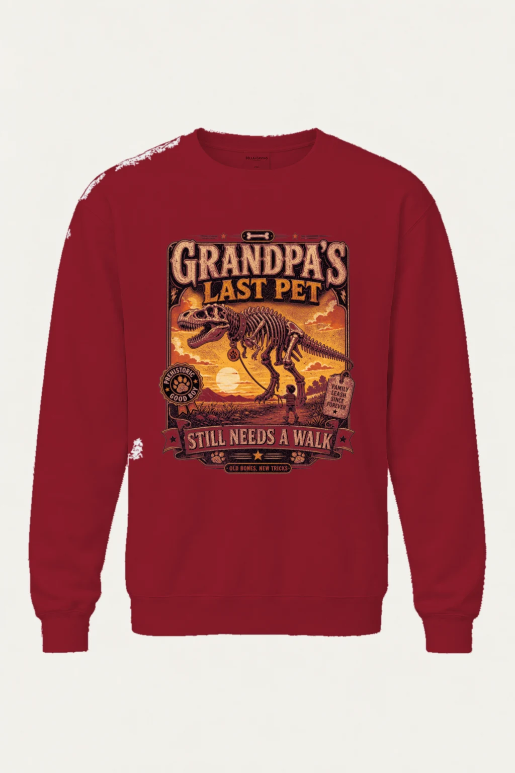 "Grandpa's Last Pet" Heavy Blend Unisex Crewneck Sweatshirt | Gildan 18000