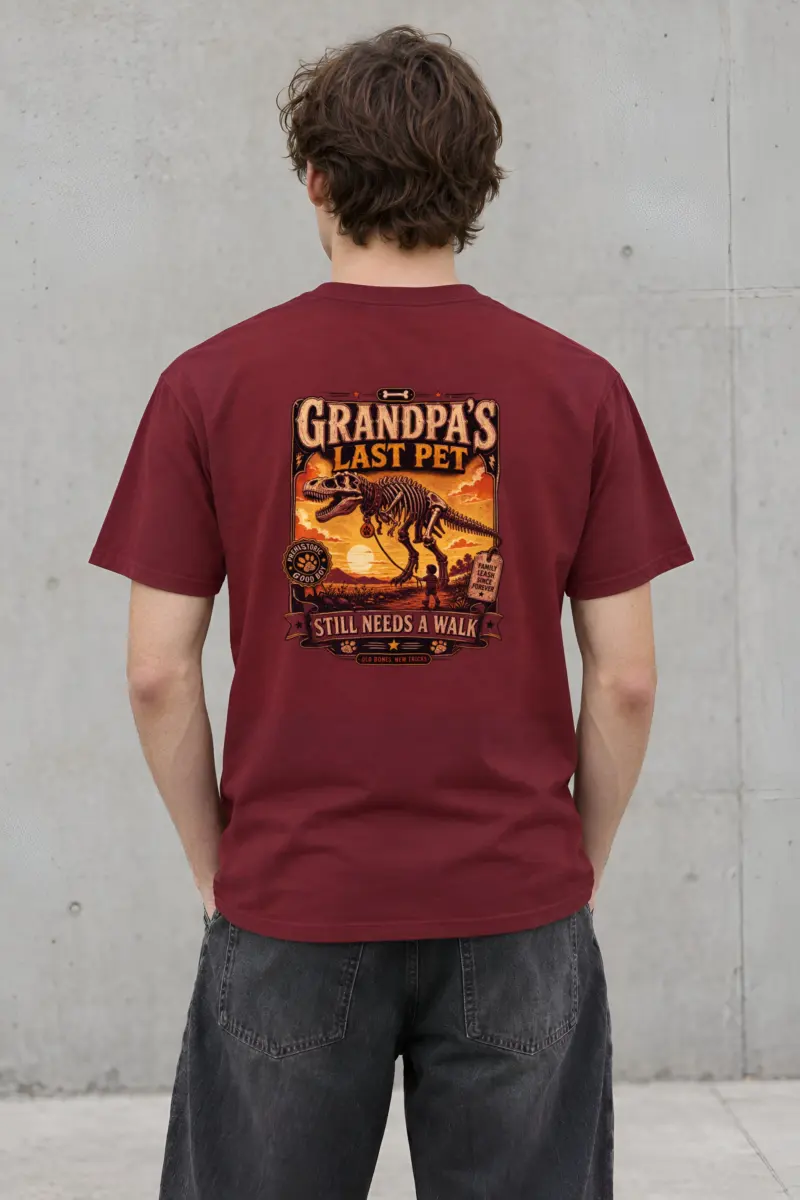 "Grandpa’s Last Pet" Heavyweight Unisex Crewneck T-shirt