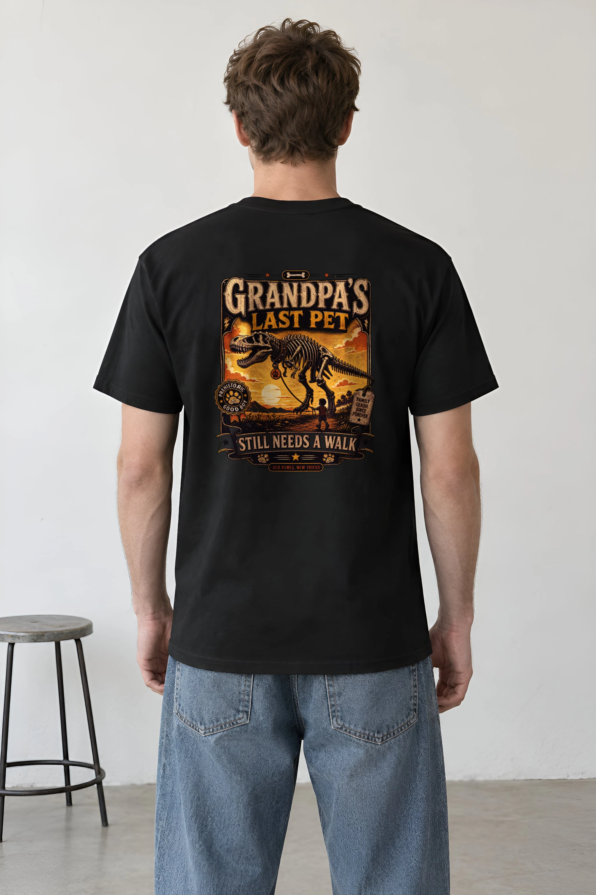 "Grandpa’s Last Pet" Heavyweight Unisex Crewneck T-shirt