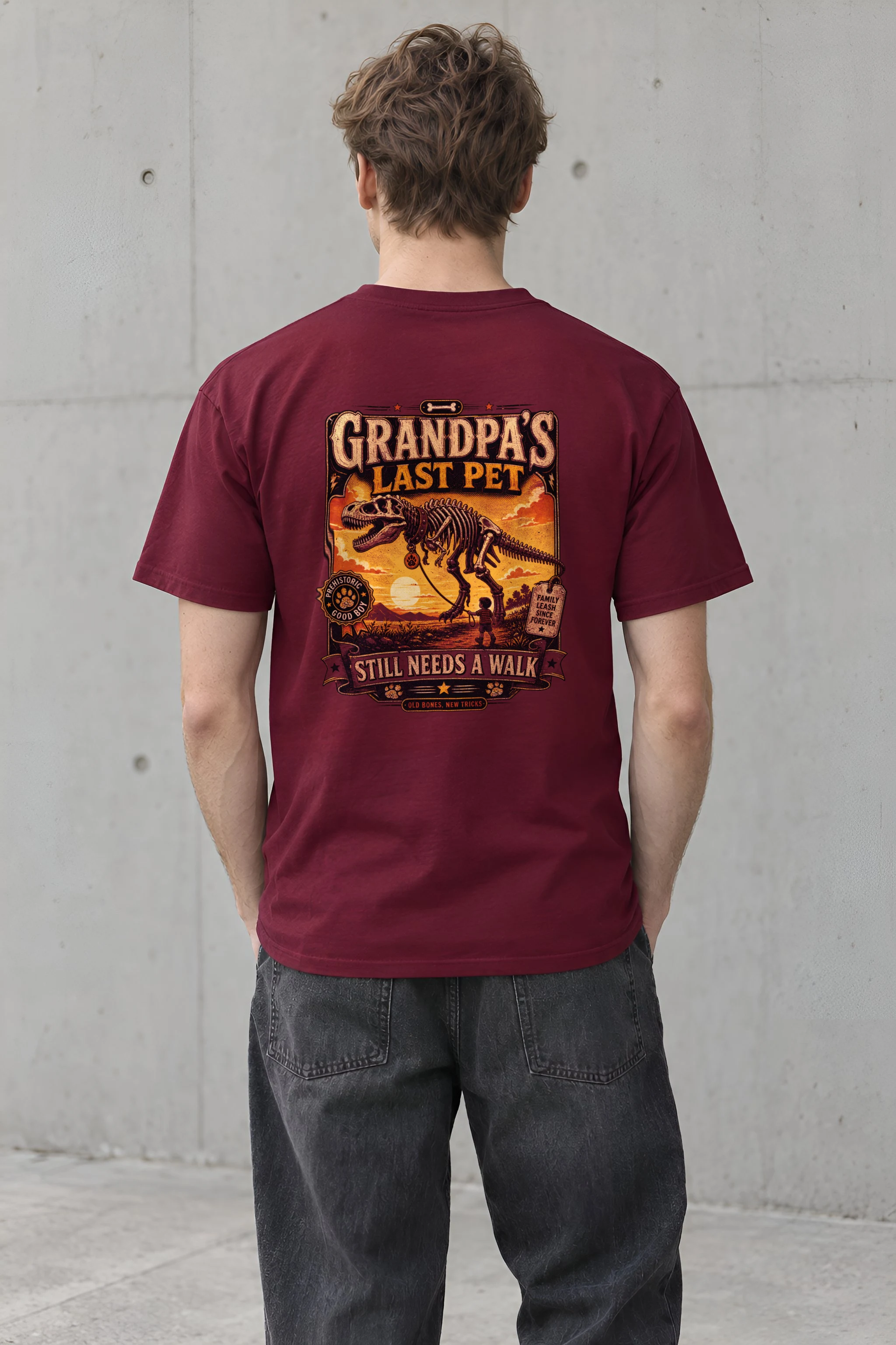 "Grandpa’s Last Pet" Heavyweight Unisex Crewneck T-shirt